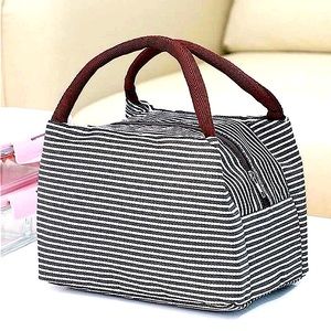 Striped Pattern Lunch Box - Insulated Interior